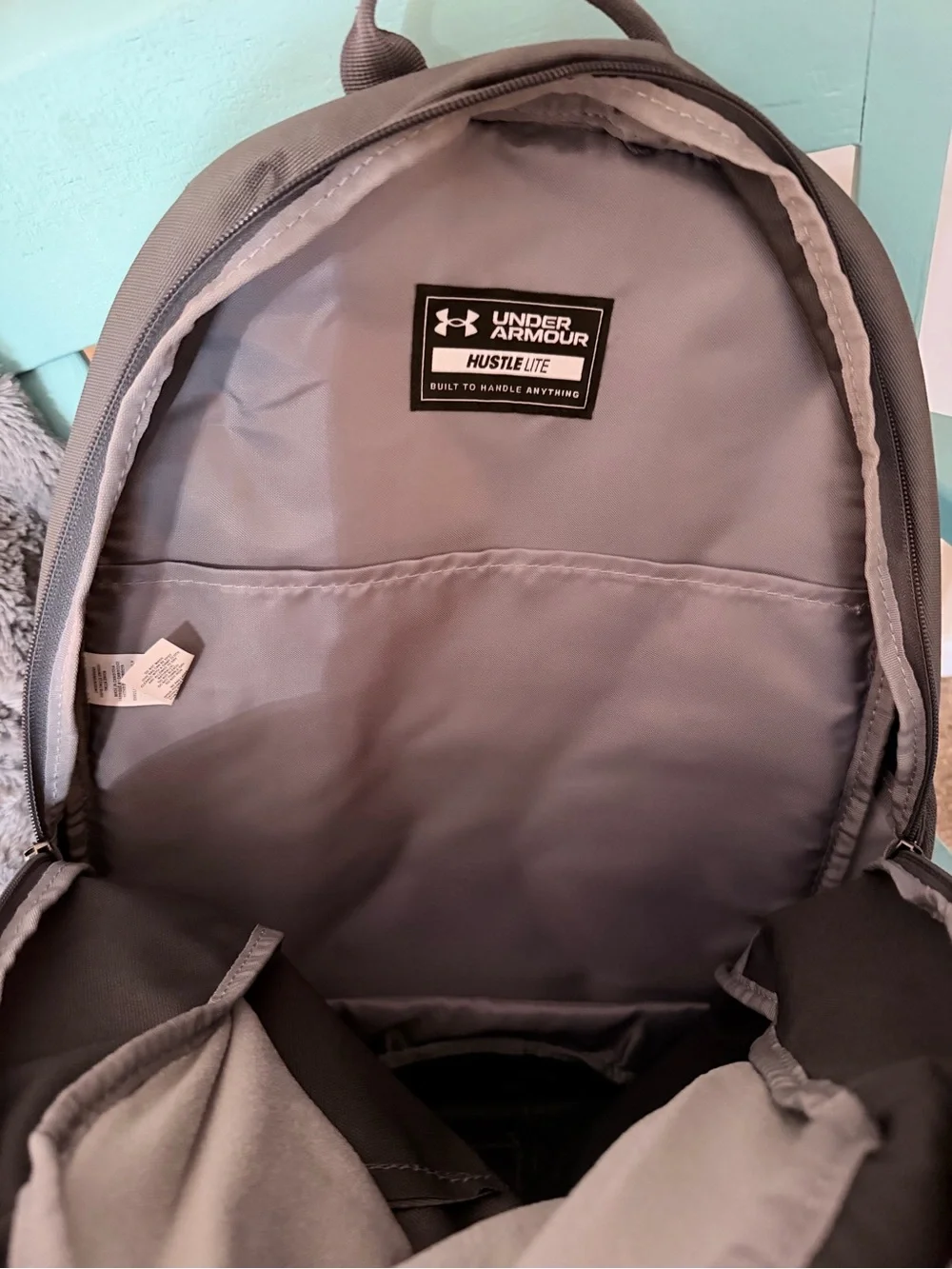 Under Armour Grey Padded Laptop Backpack with Storm Tech